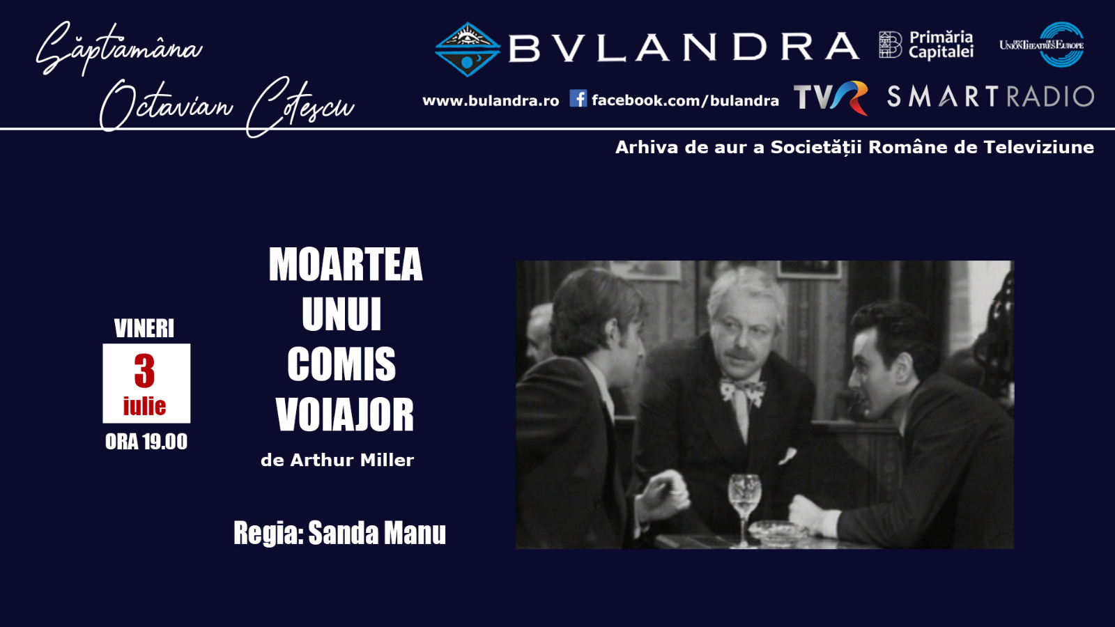 Poftiți la spectacol! Piese on-line în memoria lui Octavian Cotescu la Teatrul „Bulandra”
