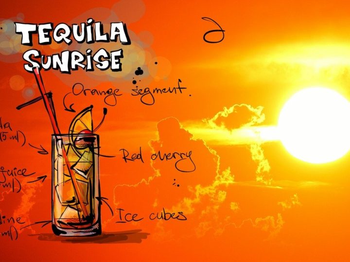 Tequila Sunrise, cocktailul cu melodii și film