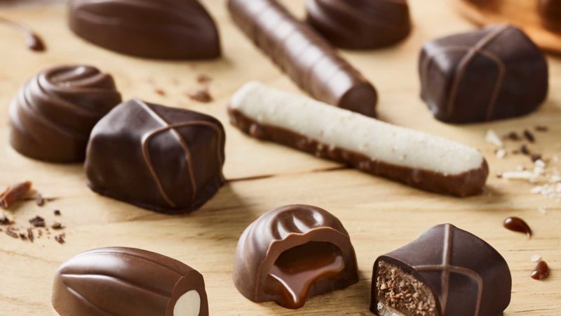Ciocolată belgiană cu palincă sau mușețel. Se face în Oltenia