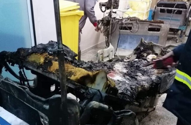 Breaking news.  După Piatra Neamț, a luat foc și Spitalul CFR din Cluj-Napoca
