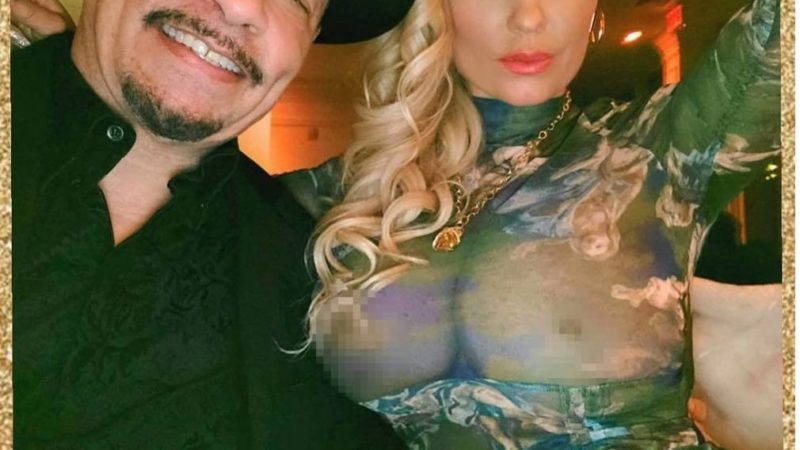 Ice-T și soția Coco Austin șochează din nou. Petrecere „de nuntă” cu sânii la vedere