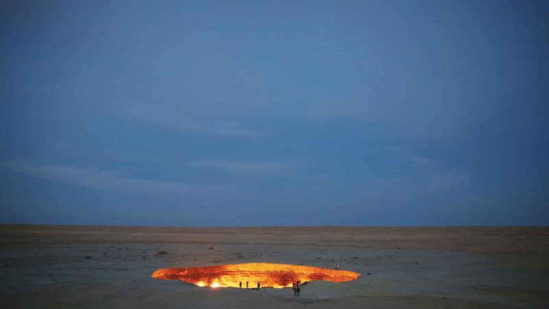 Poarta iadului din deșert. Imagini șocante
