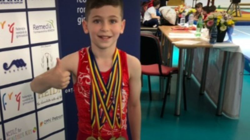 Fiul unei vedete din sport a luat toate medaliile de aur de la campionatul național