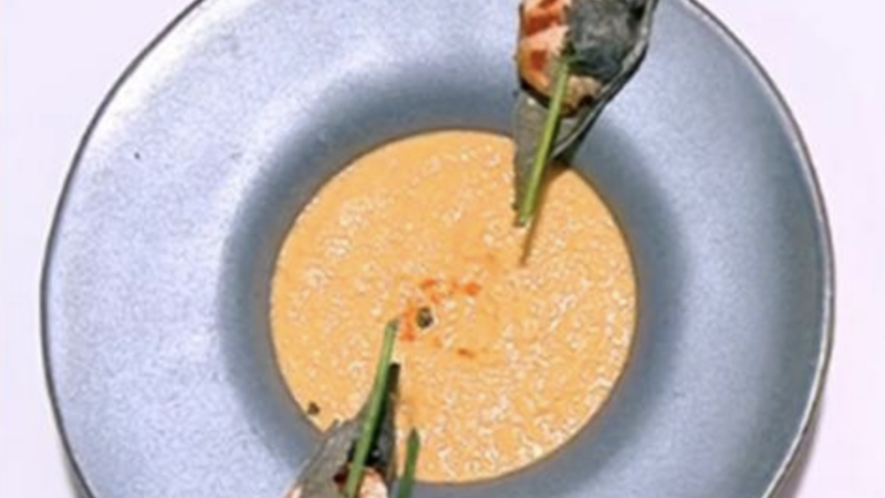 Supă cremă de somon