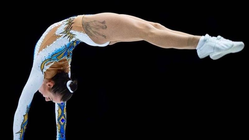 Teodora Cucu, cea mai bună gimnastă de aerobic din România, și-a marcat pe piele momentele grele din viață