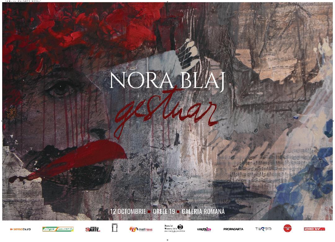 Artista Nora Blaj revine din Marea Britanie cu o expoziție de pictură la Galeria Romană. „Gestuar”, arta între poezie și pictură