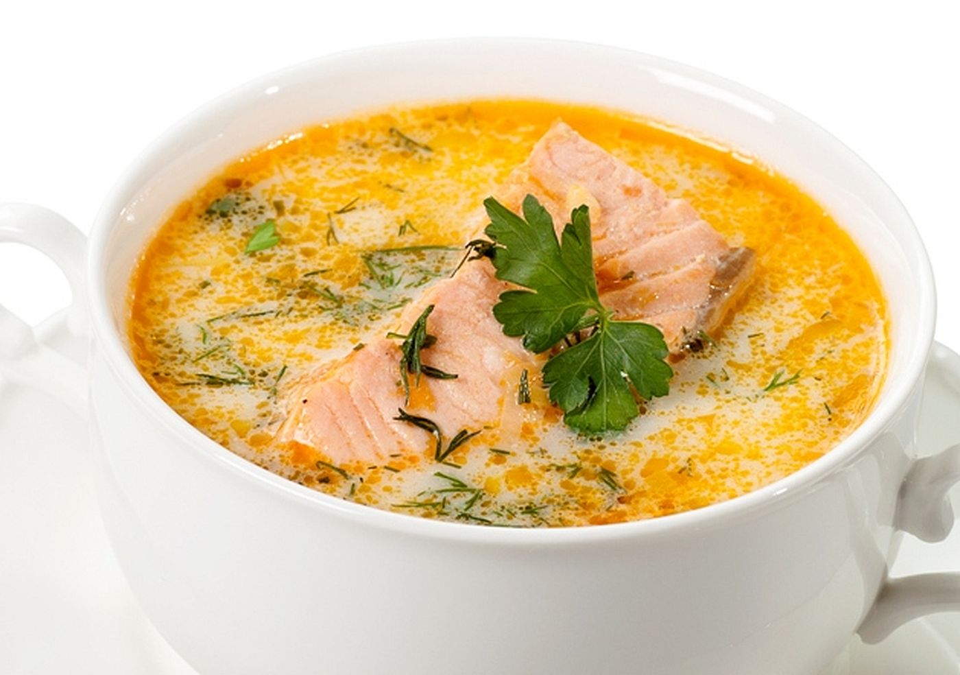 Supa de somon, gustoasă, ușoară și răcoritoare, excelentă când e dezlegare la pește