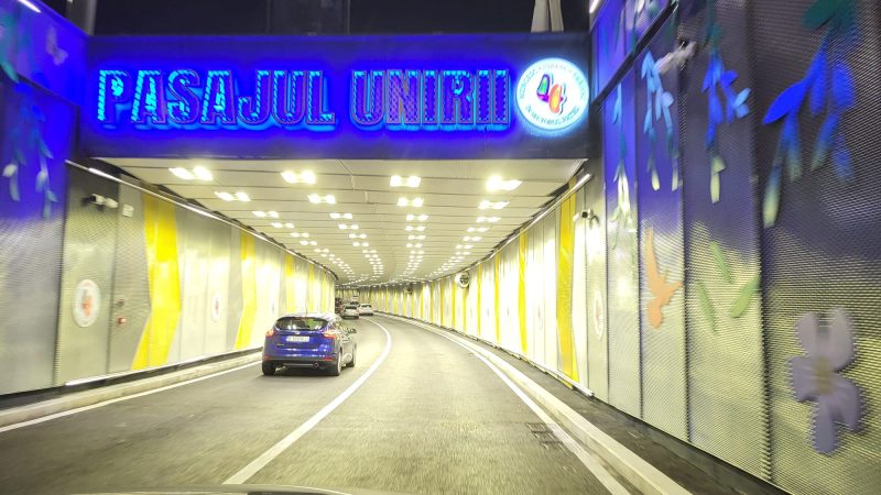 Pasajul Unirea din Capitală a devenit cel mai tehnologizat și modern tunel rutier din România