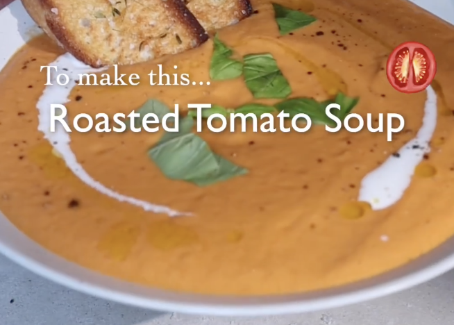 Cea mai delicioasă supă cremă de roșii coapte
