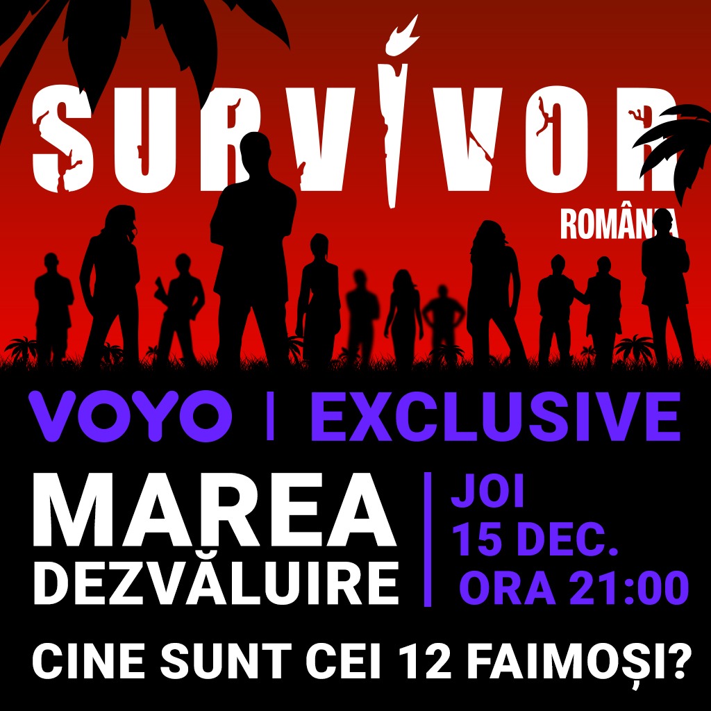 Se cunosc numele celor 12 Faimoși de la Survivor 2023