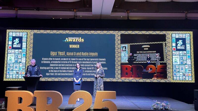 Premiu important pentru Kanal D la Gala Business Review Awards
