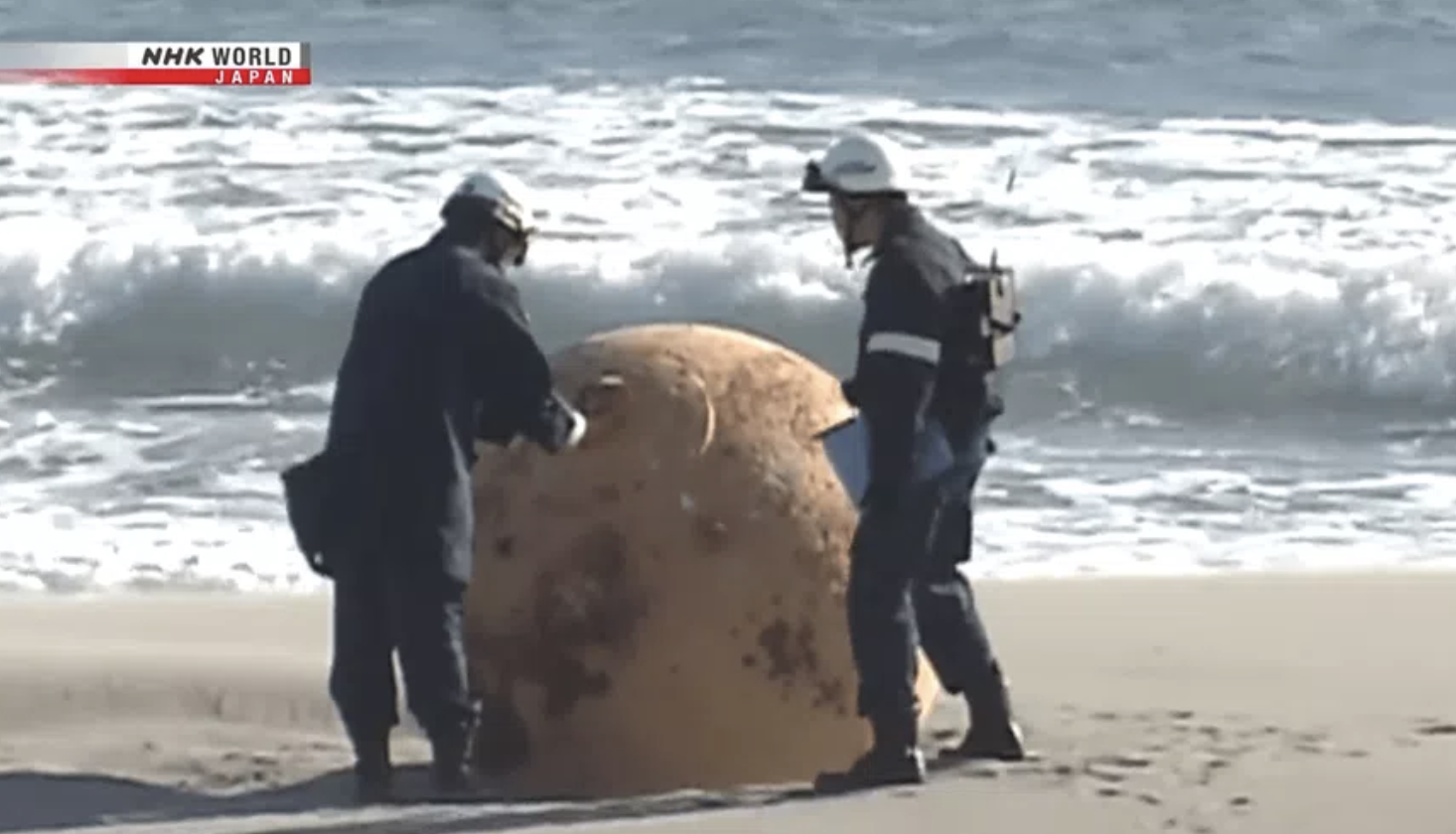 Misterul sferei uriașe de fier de pe plaja din Japonia a fost elucidat