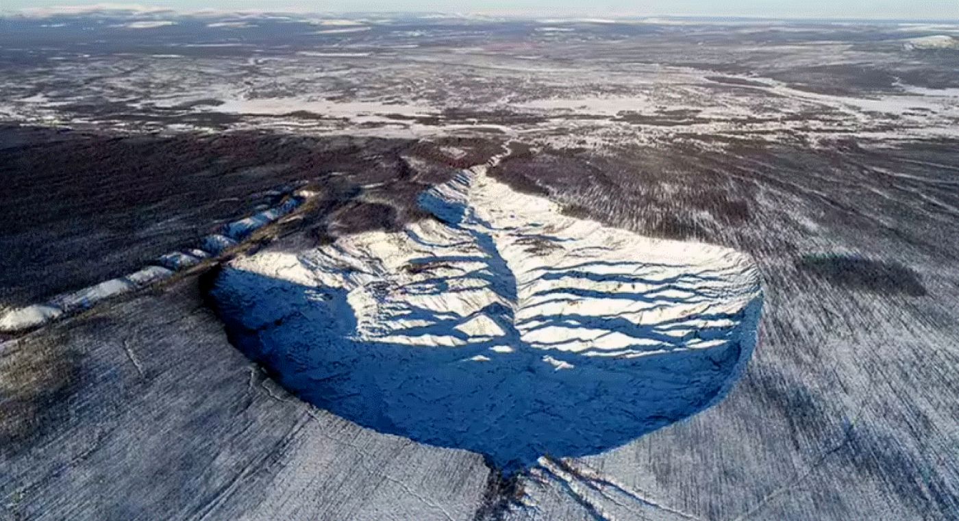 Imagini tulburătoare. Craterul Batagaika din Siberia, ușa spre Iad
