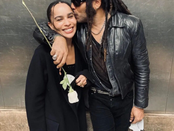 Lenny Kravitz are propria stea! Fiica Zoe, glume savuroase la adresa cântărețului