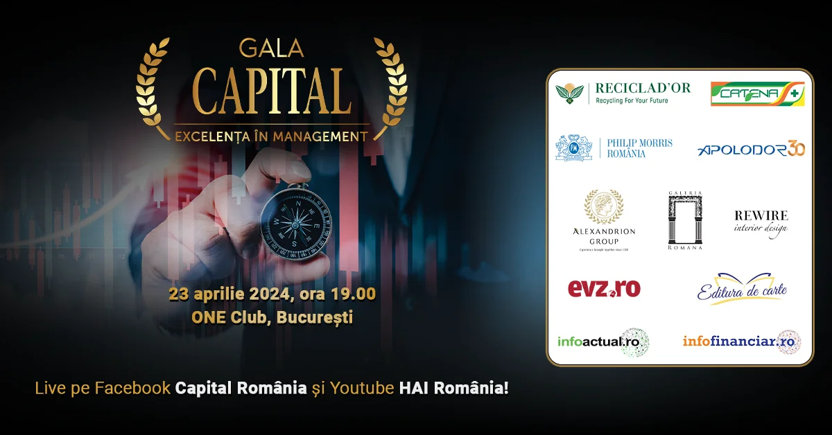  Gala Capital Excelența în Management 2024. Cei mai buni manageri din România vor fi premiați
