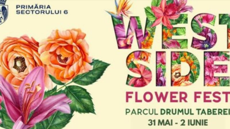 West Side Flower Fest, cel mai mare festival al florilor din România își deschide porțile pe 31 mai. Programul festivalului