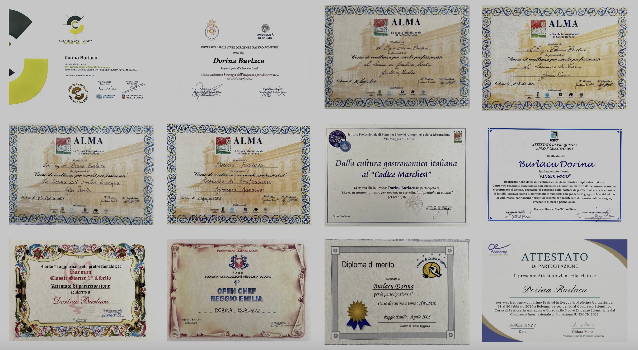 diplome Dorina Burlacu