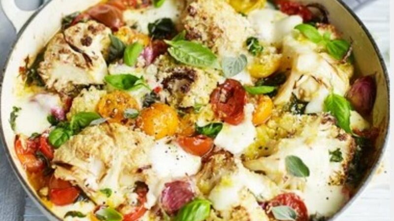 Conopidă pizzaiola la cuptor, gratinată. O rețetă excelentă și în perioadele de post