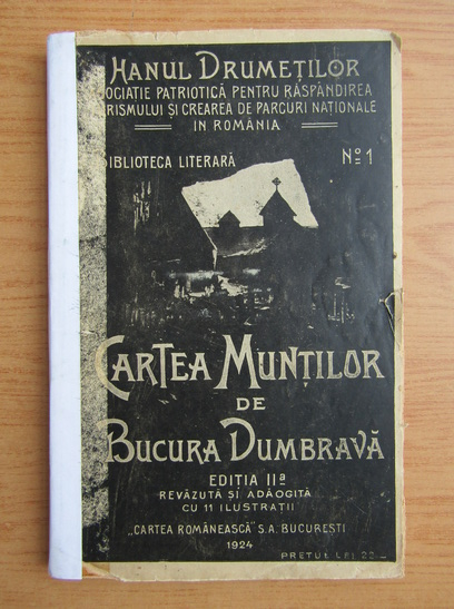 ,,Cartea Munților'' scrisă de Bucura Dumbravă în 1923