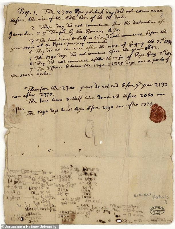 Sir Isaac Newton, care a descoperit gravitația, a spus și când va fi sfârșitul lumii. Momentul este mai aproape decât se crede 