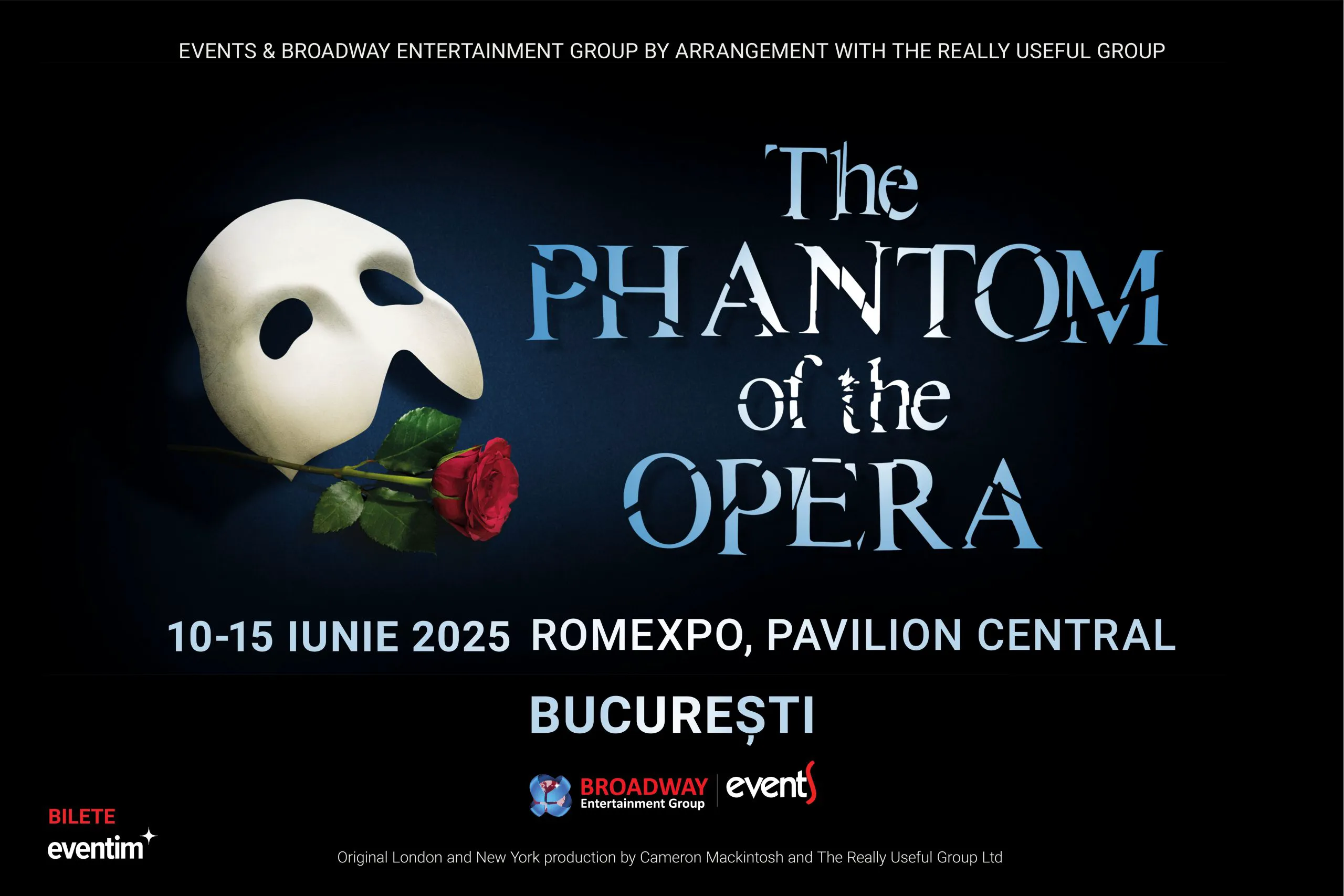 The phantom of the opera, cel mai iubit muzical din lume vine la București. Biletele se vând în timp record!