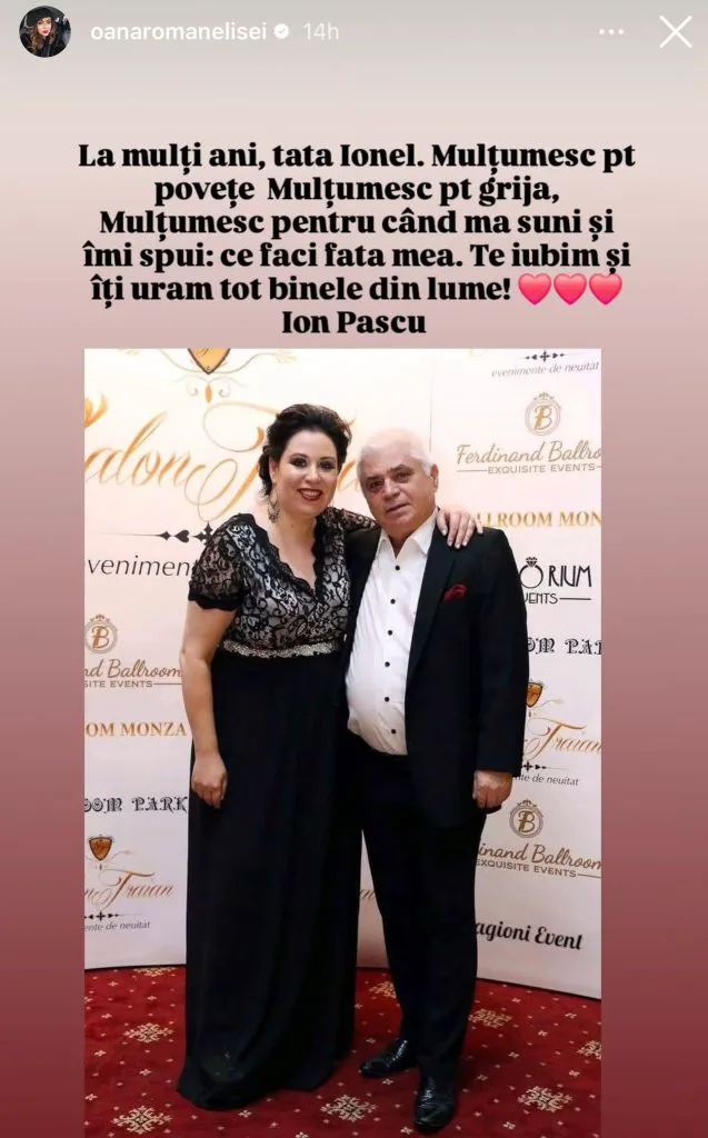 Moment special în viața bărbatului pe care Oana Roman îl numește „tată”. Nu este vorba de fostul premier