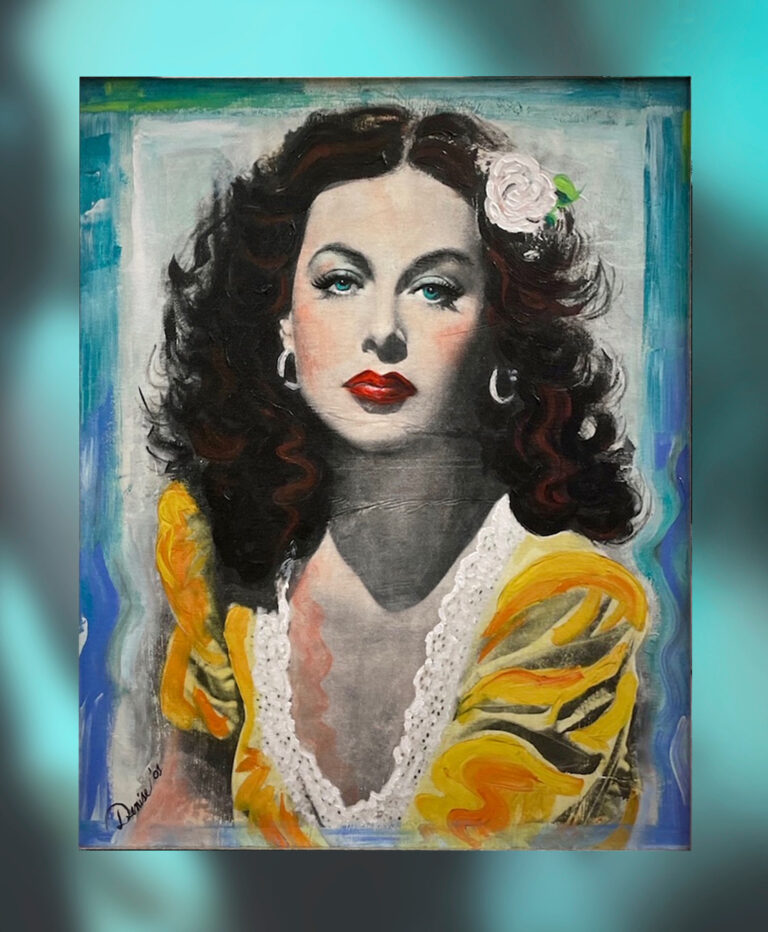 Hedy Lamarr, pictură de fiica Denise Loder DeLuca.