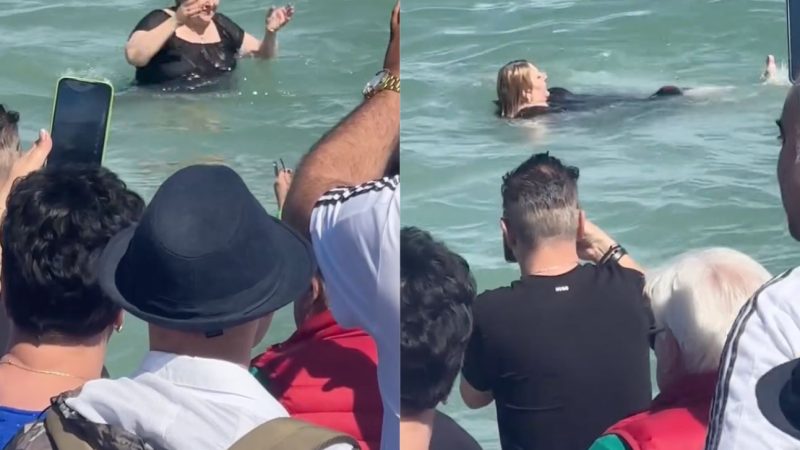 Diana Șoșoacă a dansat Macarena pe plajă de 1 Mai, apoi s-a aruncat în mare. Nu a lipsit nici cântarea de senzație. Video
