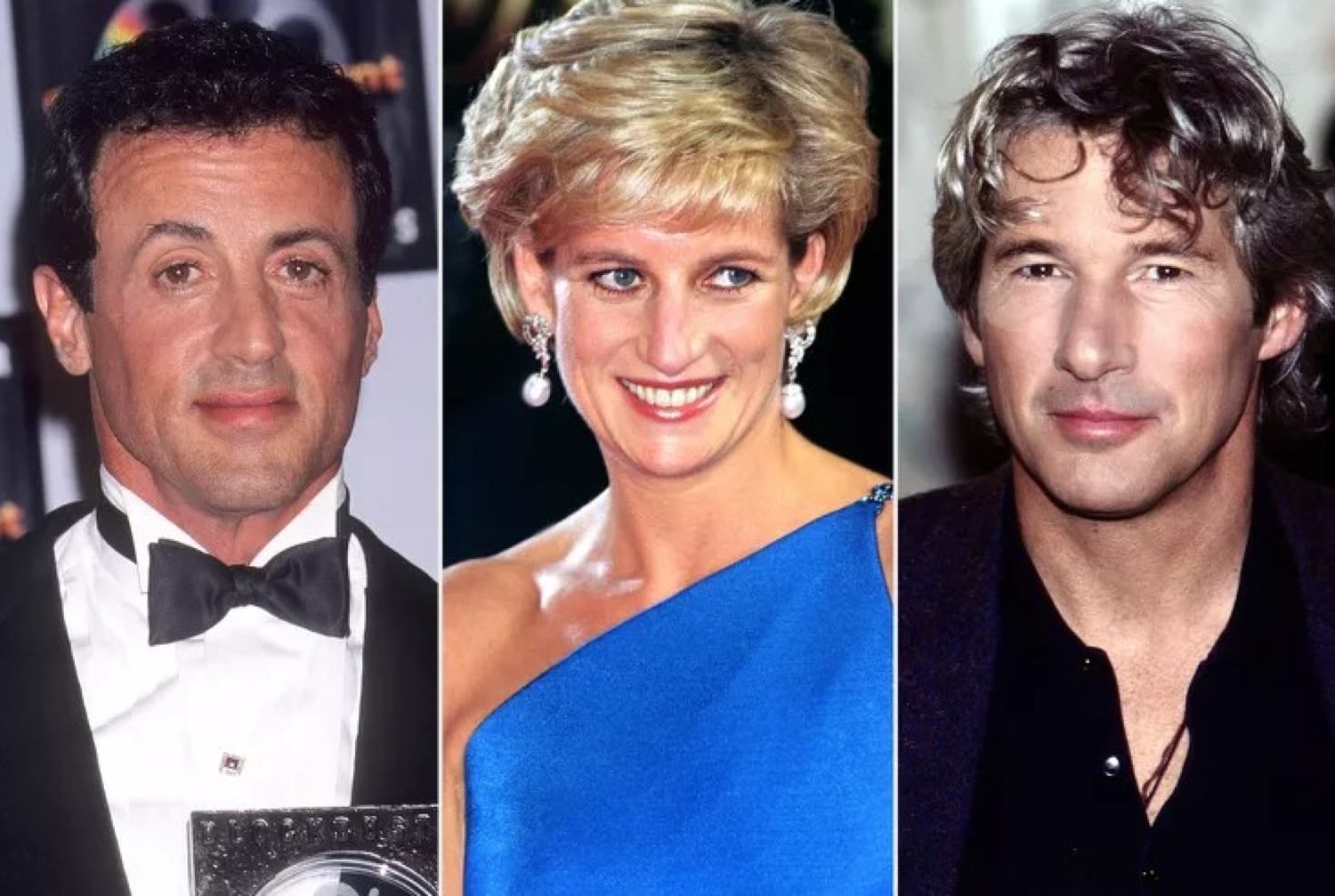 Sylvester Stallone și Richard Gere, la un pas de bătaie din cauza prințesa Diana. „A sosit cu intenția serioasă de a o agăța”