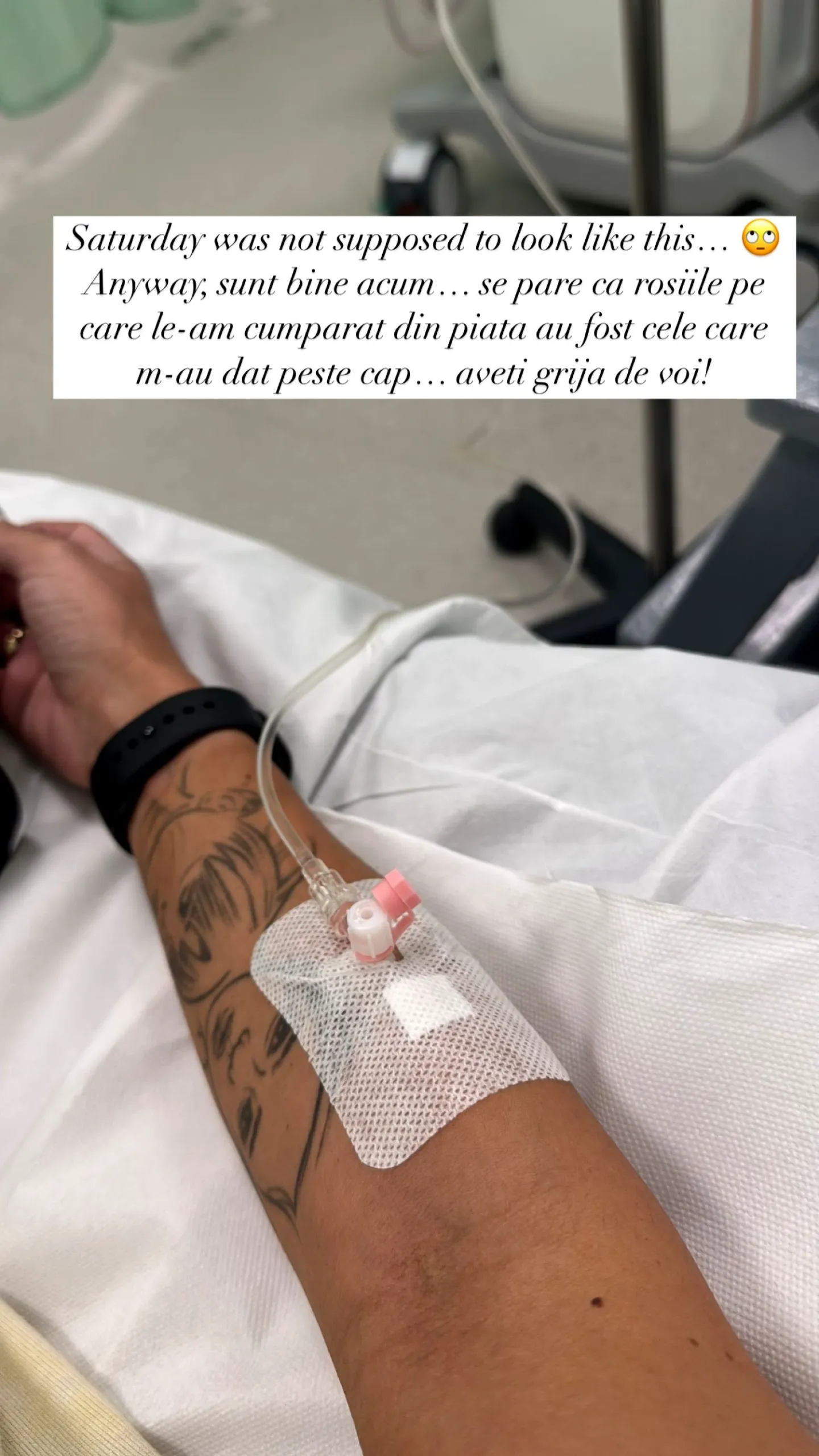 Giulia Anghelescu, la spital, cu perfuzii. Ce se întâmplă acum cu vedeta. Foto