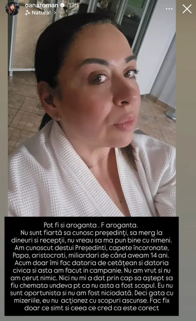 Spovedania Oanei Roman pentru Nicușor Dan, susținătorii lui și cei ce o bârfesc. Nu uită nici de taxe!
