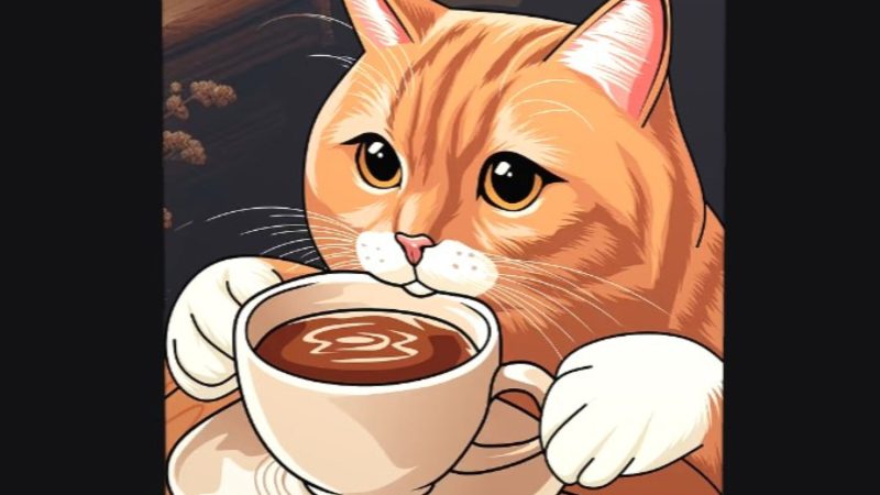 O pisică intră în cafenea, comandă o cafea și o felie de tort. Chelnerul rămâne stupefiat. Continuarea e genială