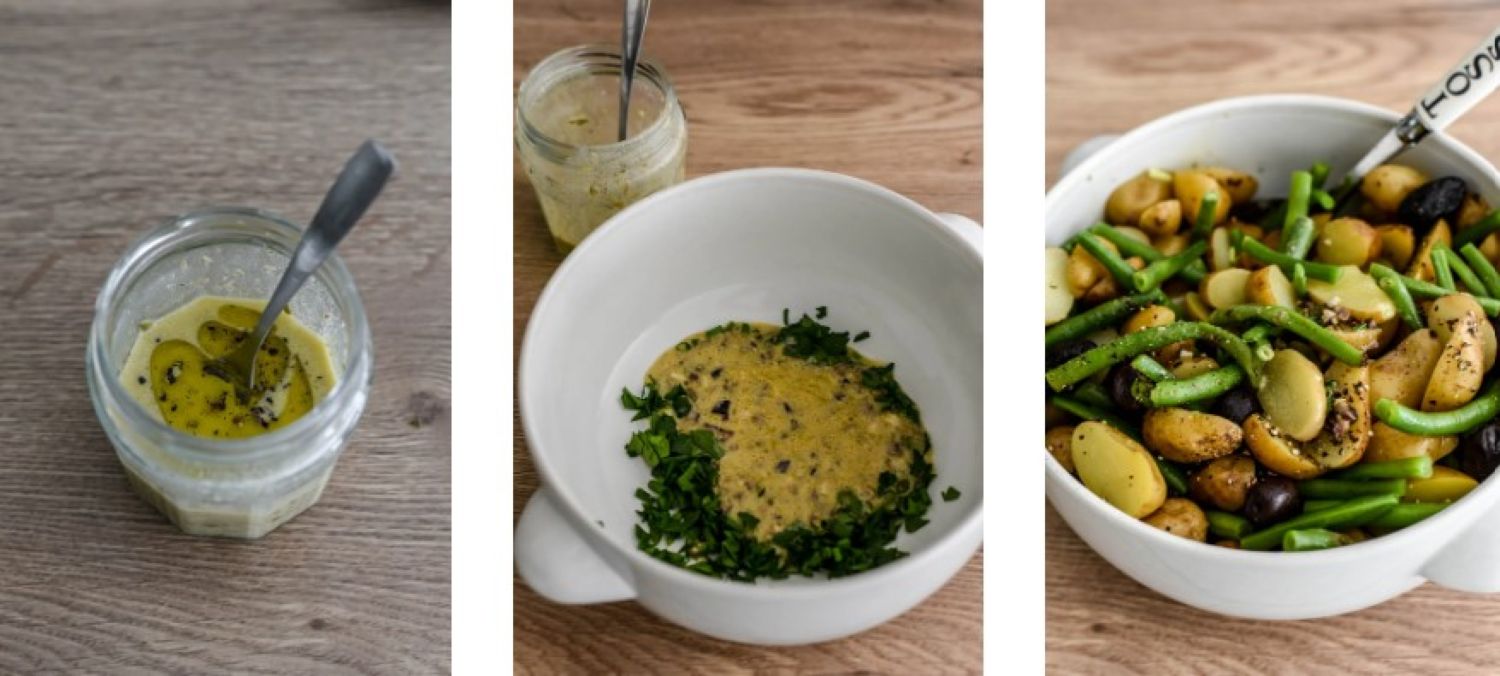 Salată de cartofi și fasole verde în stil francez. O rețetă excelentă pentru un prânz perfect cu prietenii