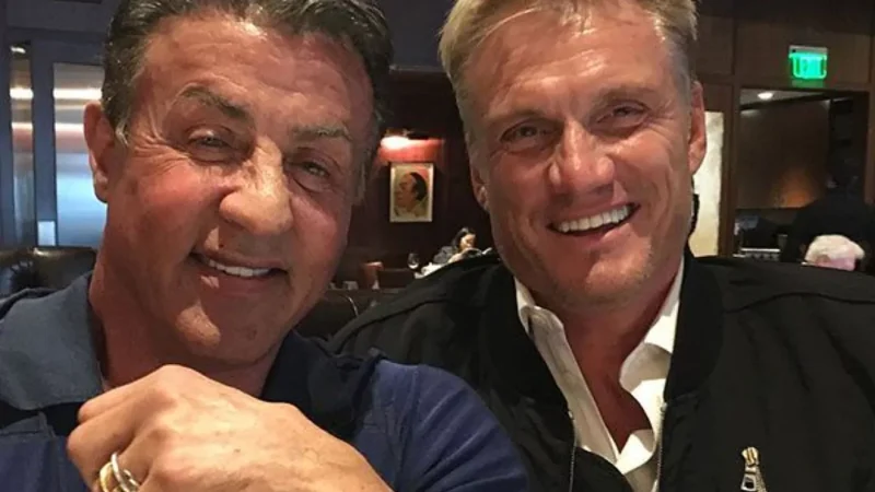 Sylvester Stallone își declară gelozia față de colegul din Rocky, actorul Dolph Lundgren. Una din scenele filmate s-a terminat cu spitalizare