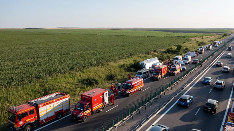 Accidentul tragic de pe A2, cu autocarul plin de copii. Familia lui Marius Coman, tânărul mort, reacționează