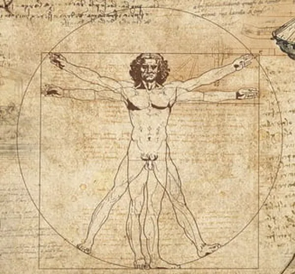 Un dentist spune că a descoperit secretul unui desen celebru. Cheia, între picioarele „Omului Vitruvian” 