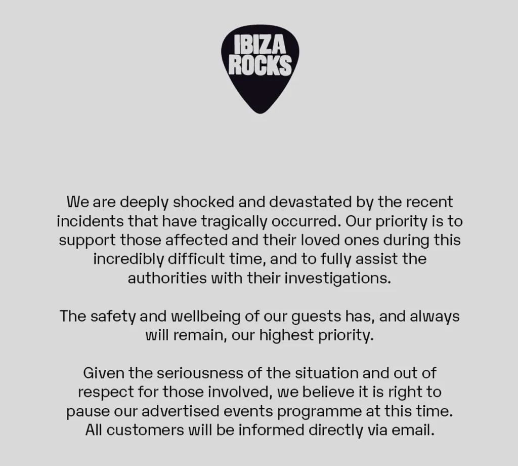 Un hotel din Ibiza a suspendat evenimentele programate după moartea a trei clienți