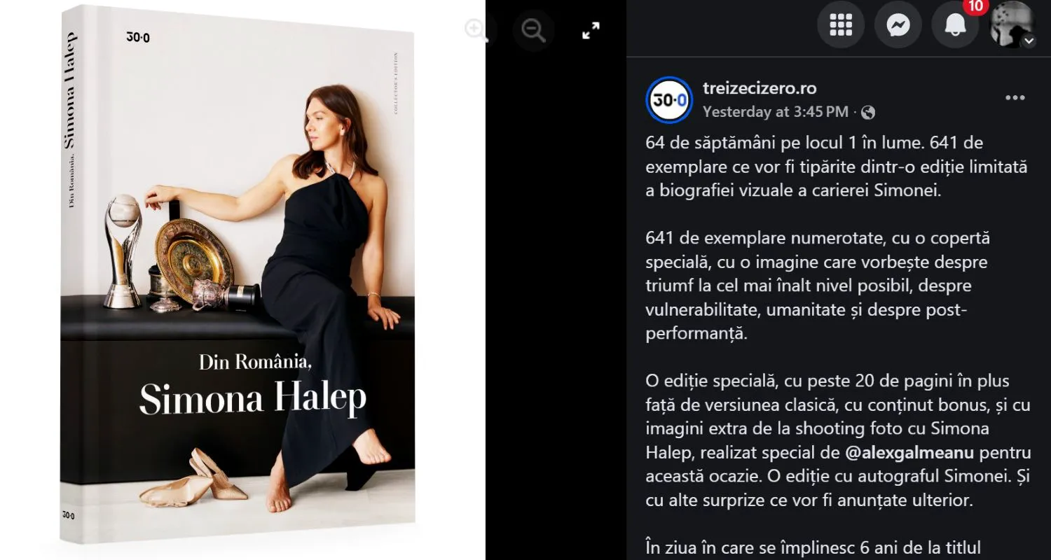 Simona Halep dezminte apariția cărții biografice care a făcut vâlvă pe Internet. „Nu am nici o legătură cu această carte sau autorul său”