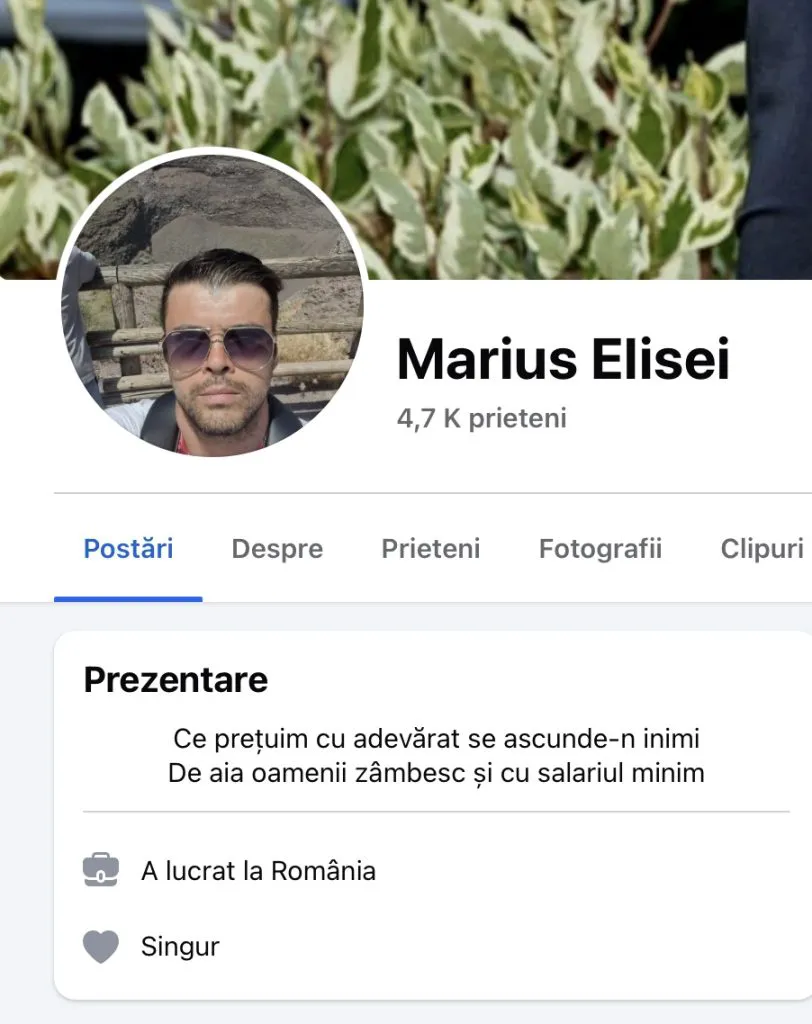 Marius Elisei, fostul soț al Oanei Roman, a dat-o în bară și cu medicinista. I-a transmis și un mesaj public