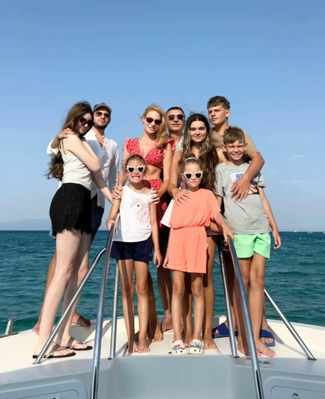 Valentina Pelinel a reunit clanul. Toți moștenitorii lui Borcea, împreună pe iaht – deja o tradiție
