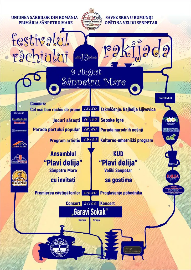 Sârbii fac festival în Banat. Începe RakijaDa, ediția a XIII-a, marea întrecere în prepararea „răchiei”