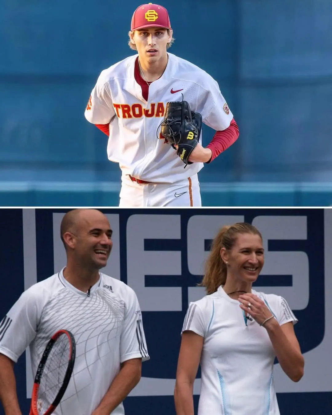 Legendarul tenisman Andre Agassi, apariție rară alături de fiica lui și a lui Steffi Graf. Alături de ei a fost și iubitul tinerei 