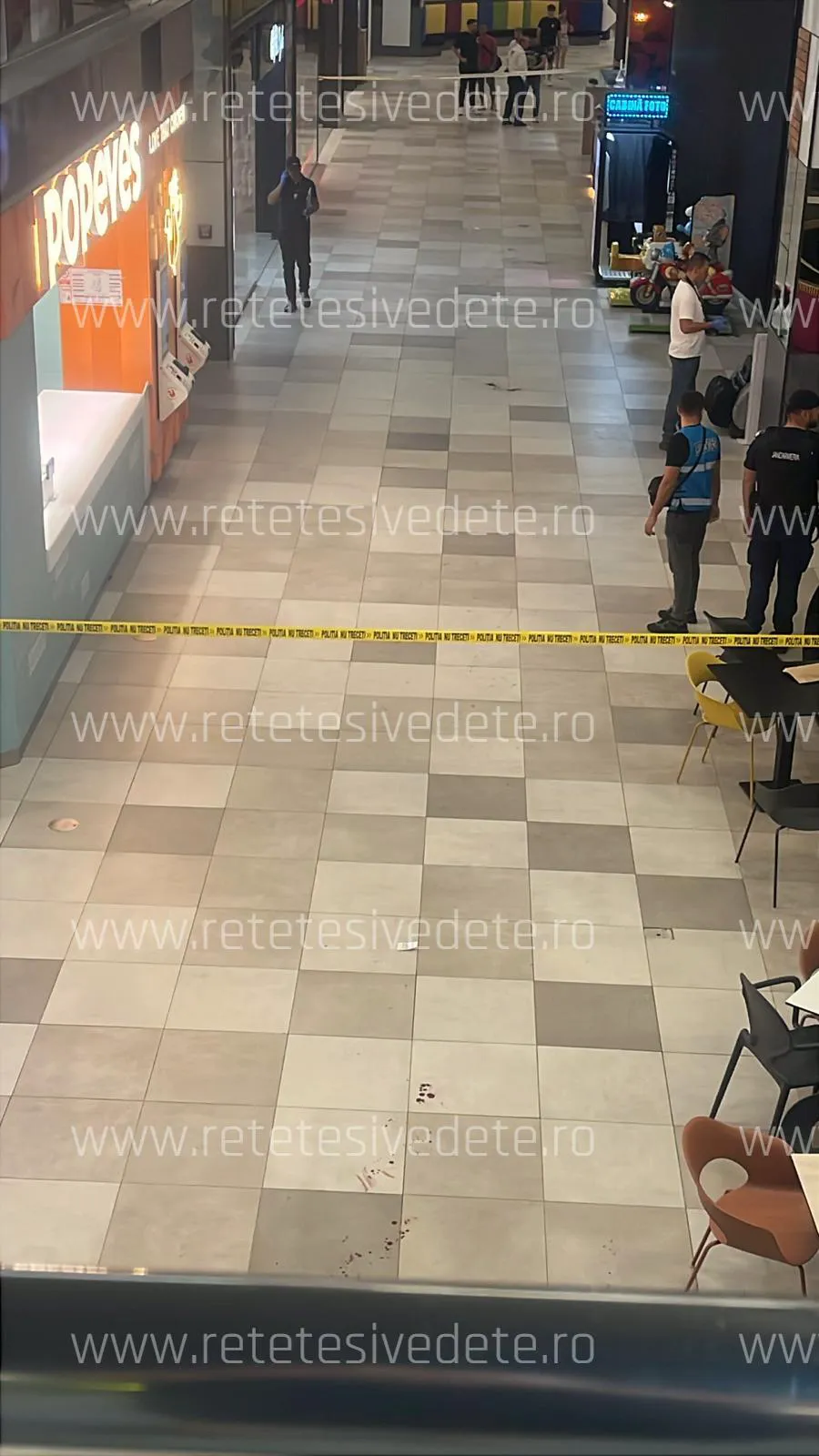 Micul Mall s-a umplut de sânge în câteva zeci de secunde - Foto: www.retetesivedete.ro