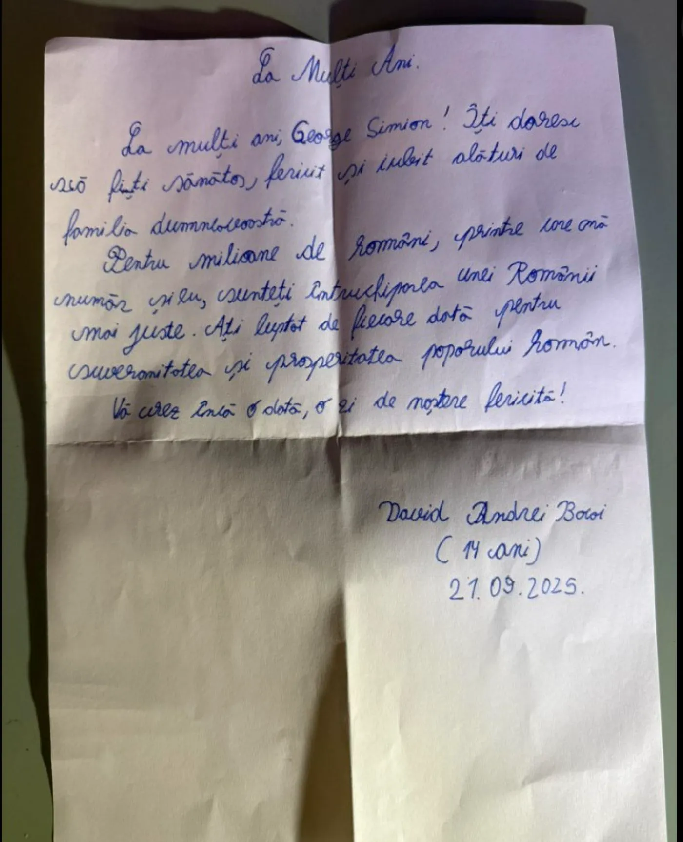 Cel mai frumos cadou primit de George Simion la zi aniversară. Politicianul nu s-a așteptat la așa ceva. Foto