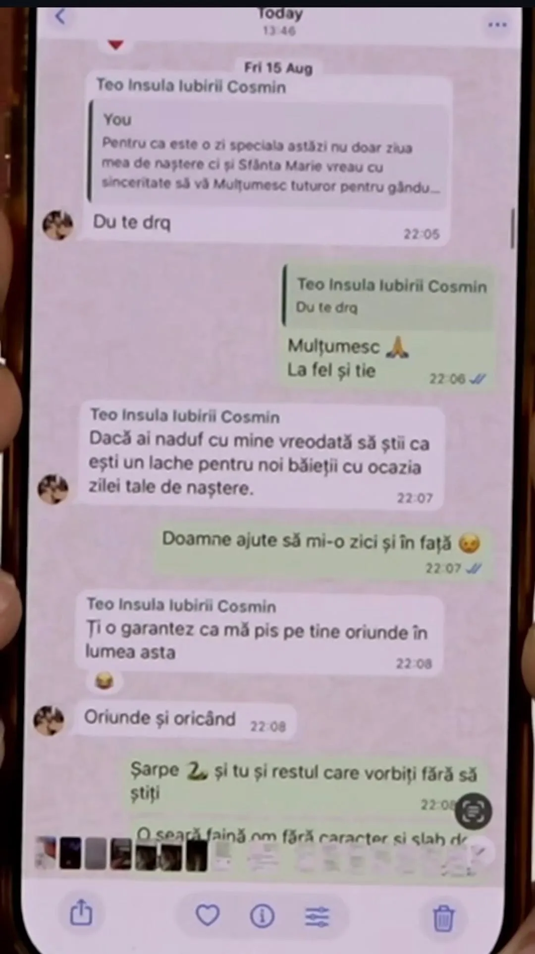 Teo de la Insula Iubirii, în scandal cu altă fostă ispită masculină. Au curs jigniri greu de digerat 