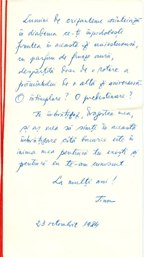 Fiul lui Dumitru Tinu a deschis cutia cu amintiri pentru mama sa. E important ce a ales