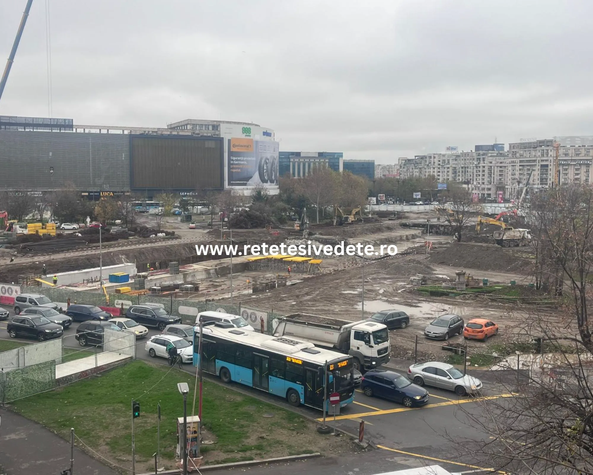 Mobilizare totală la Planșeul Unirii! Imagini exclusive cu stadiul lucrărilor din centrul Capitalei 