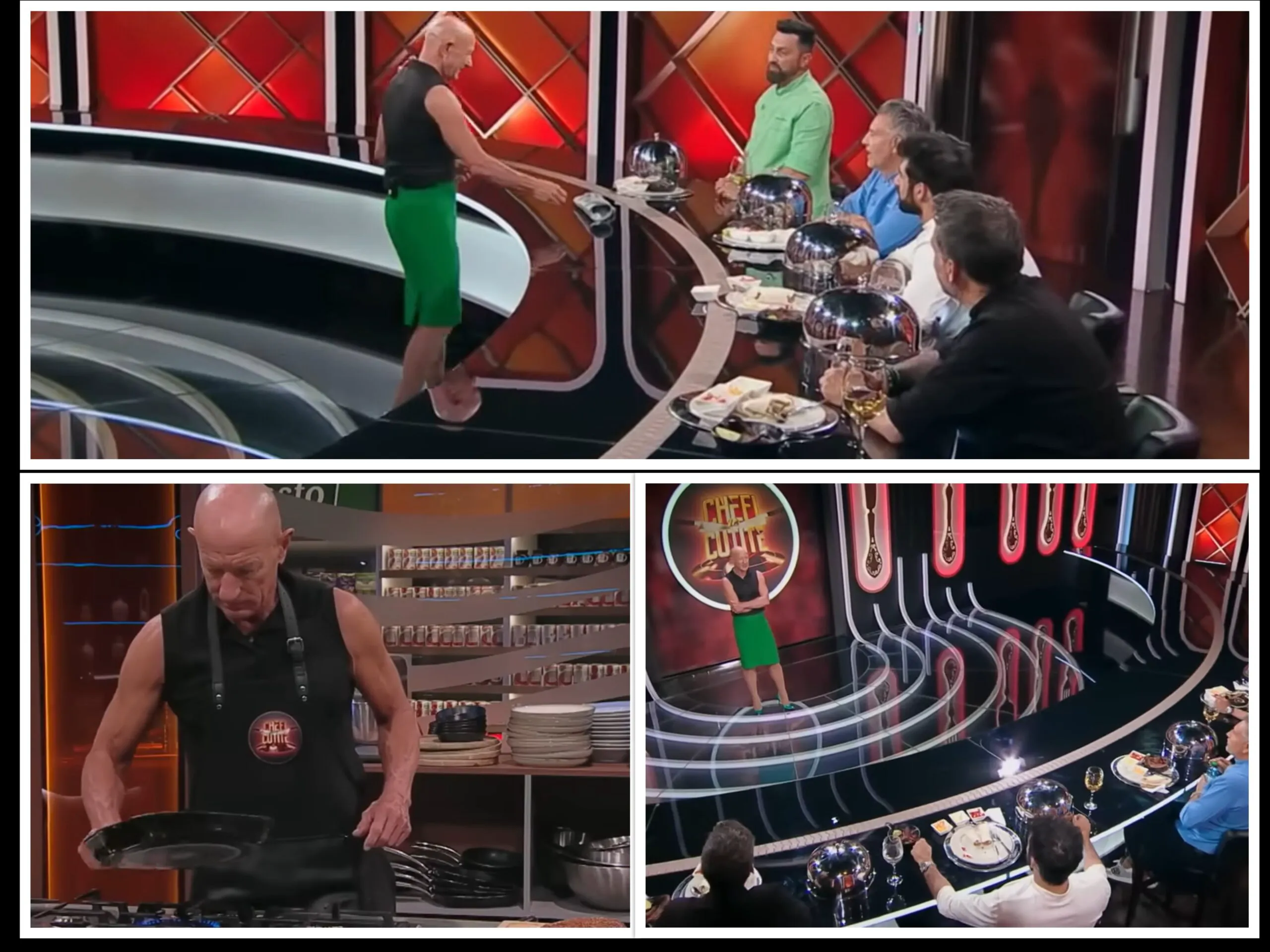 Jurații de la Chefi la cuțite, impresionați de bărbatul cu fustă și pantofi stiletto. Acesta a primit cuțitul prieteniei