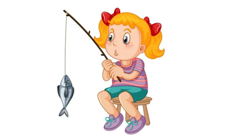 Două blonde la pescuit. Una dintre ele prinde un pește. Leșini de râs ce urmează