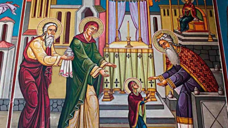 21 noiembrie, Intrarea în Biserică a Maicii Domnului. Cine mănâncă din „Colacul Vovideniei” își găsește jumătatea